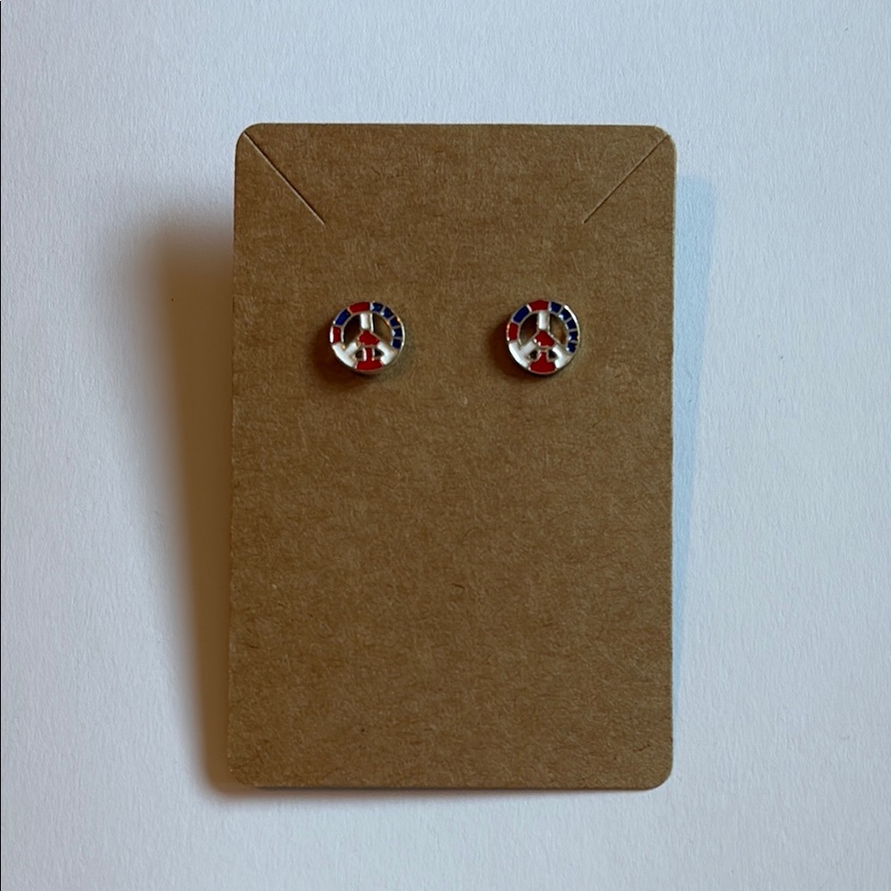 Claire's Peace Sign Stud Earrings
